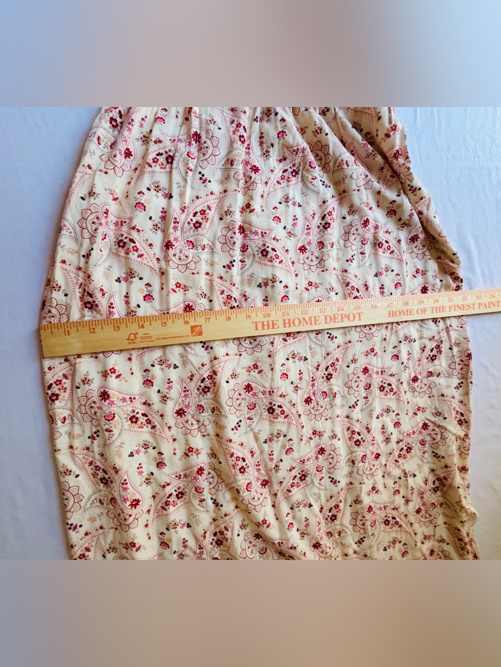 Lily Rose White Paisley Dress with Pink Floral Accents Women’s Size Medium - Picture 9 of 11